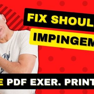 #1 Shoulder Impingement Exercises, Best Success Rate, Free PDF Exer. Print Out