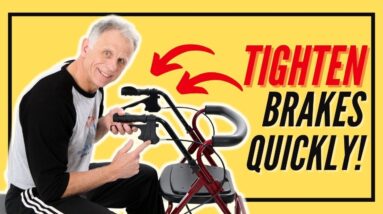 How To Easily Adjust 4 Wheeled Walker Brakes (In Your Kitchen)