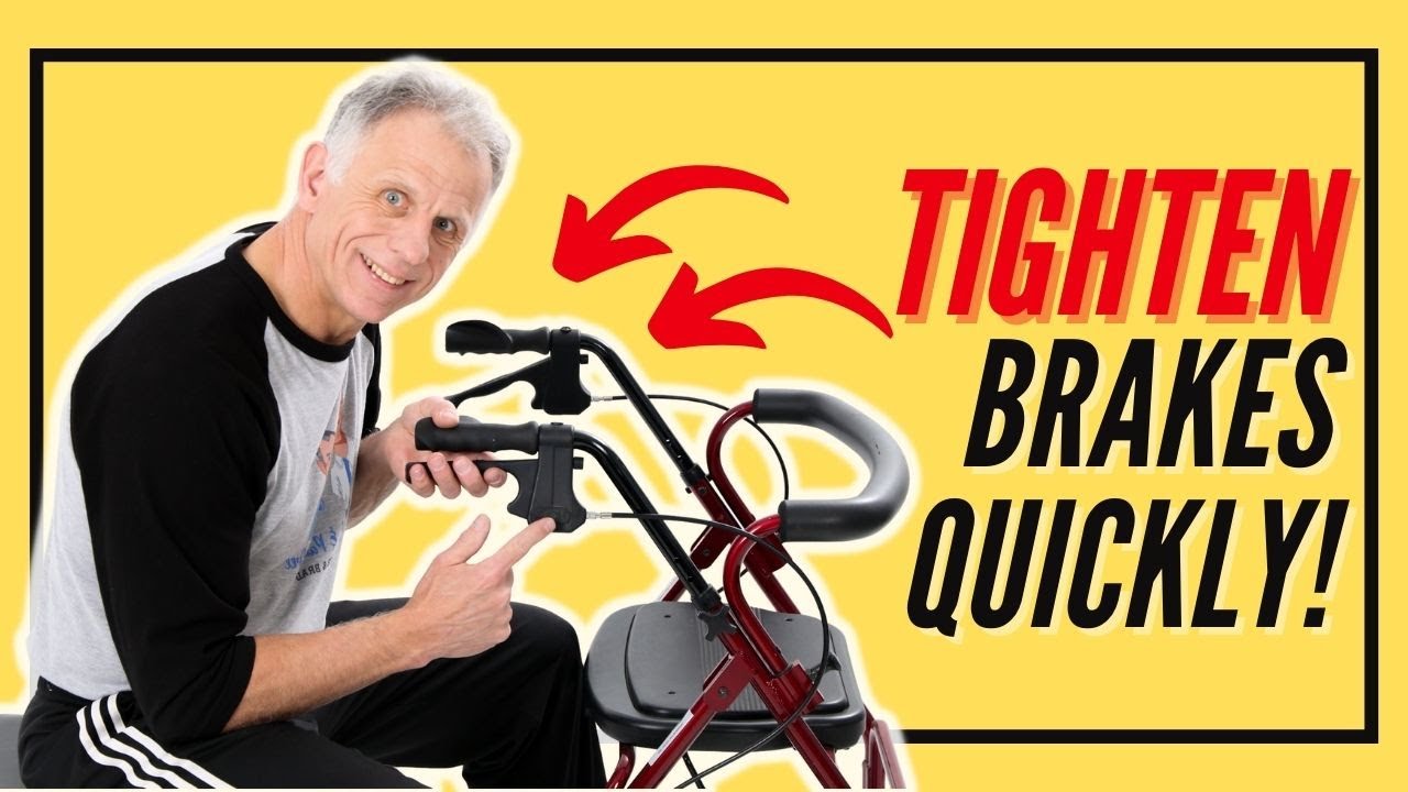 How To Easily Adjust 4 Wheeled Walker Brakes (In Your Kitchen)