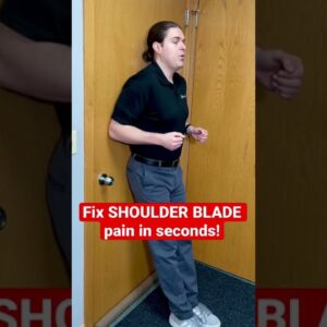 How to Fix Shoulder Blade Pain in Seconds #Shorts